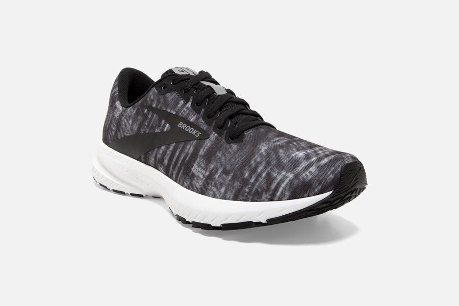 Brooks Israel Launch 7 Road Running Shoes Womens - Black/Grey/White - PTH-326598